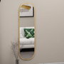 Hanah Home Espejo Ovalado Cuerpo Entero 40x120 cm, Fabricado en MDF, Flotal-E Ecológico, Elegante y Duradero para Salón o Dormitorio